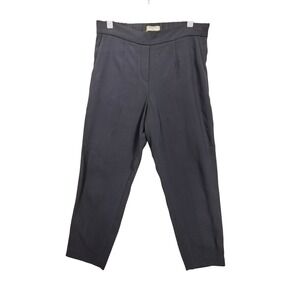 Babaton Conan Gray Elastic Waist Cropped‎ Trousers 6 Officecore Quiet Luxury